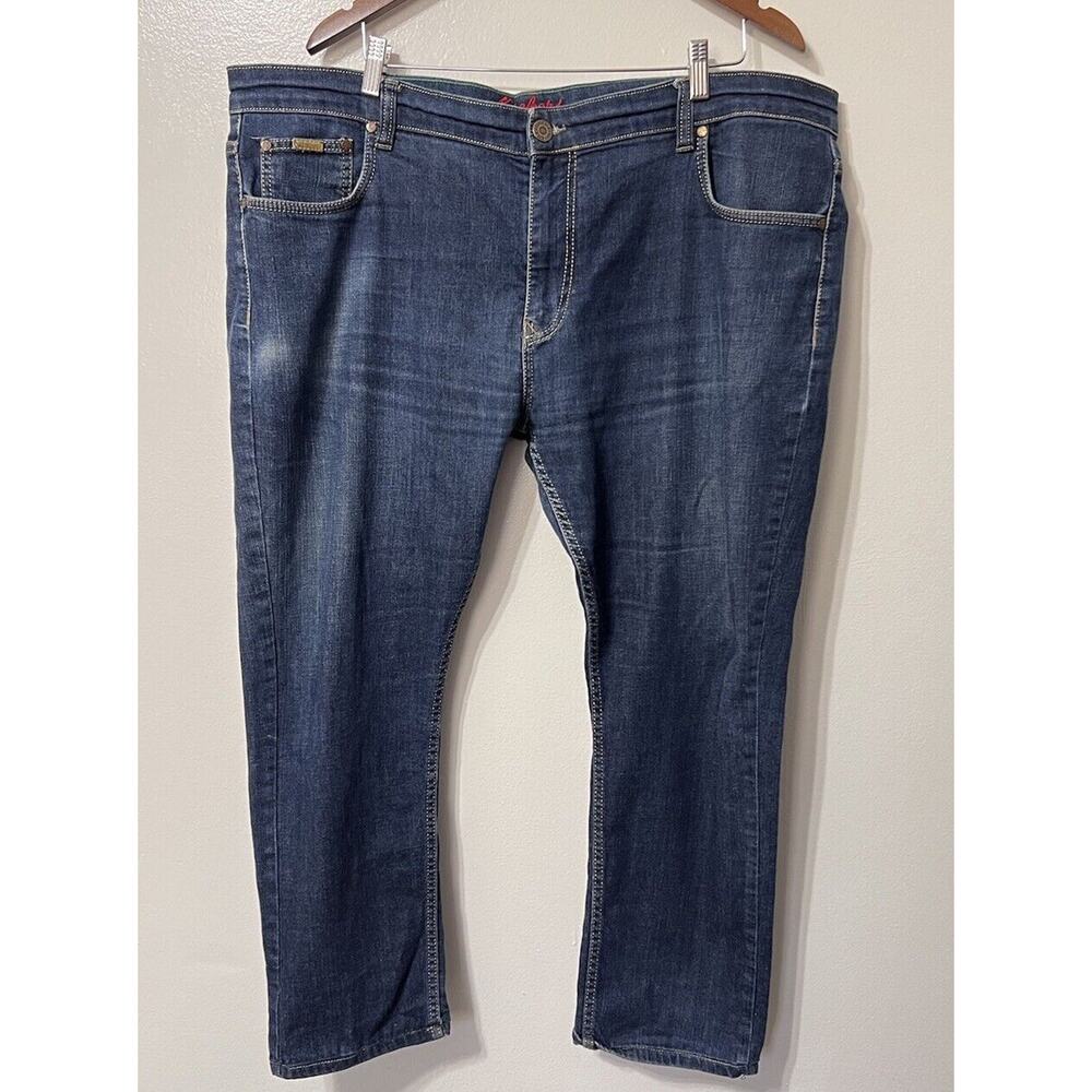VTG 90s Kickers Baggy Blue Jeans Mens Streetwear Skater‎ Denim 44x34 Hiphop Y2k